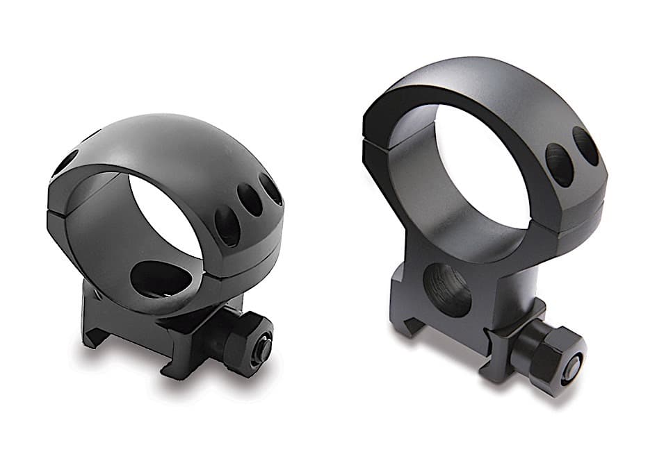 The current XTR II promotion offered by Burris allows the purchaser to choose between either the medium height or extra-high (for AR-style rifles) 34mm XTR II scope rings pictured here, or a cool hundred-dollar cash rebate. Either way it’s a win/win.