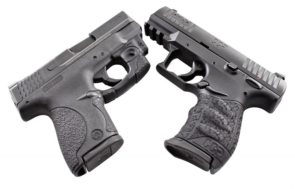 The CCP is dimensionallycomparable to other slim 9mm pistols, like the S&W Shield.