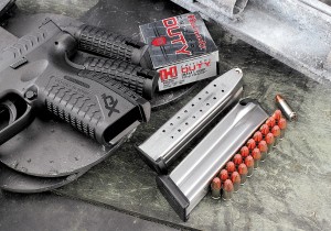 The XDm 5.25 in 9mm comes with three 19-round magazines . . . that’s two more 3 rounds than most hi-capacity 9mms.