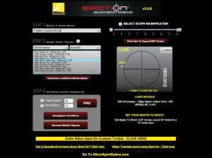 The spot on program -free online at nikonsportsoptics.com;-provides exact aiming