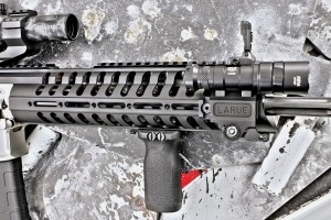 The P308’s modular handguard allows you to pilfer rail sections from up top and attach where needed.