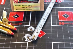 100-Yard performance with Hornady LeverRevolution ammo was outstan ding.