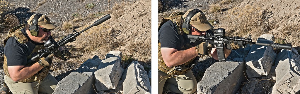 Running the Patrol rifle through its paces with a battledog suppressor threaded to the muzzle, the FN 15 cycled like clockwork every time...Not one failure of any kind during testing. Along with the other benefits of a suppressor, the battledog facilitated a noticeable decrease in felt recoil.