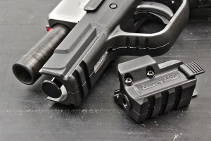 Like all of Springfield’s sub-compact XD’s, the Mod2 gets a rail for accessories. Shown is the new Lasermax spartan laser.