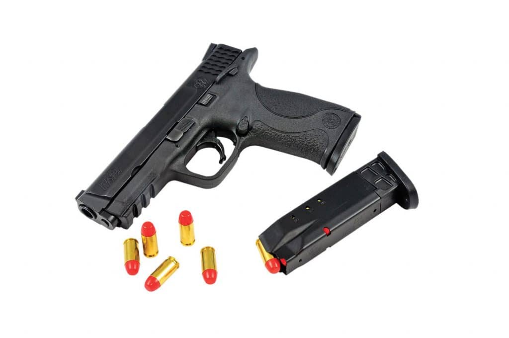 Syntech fed, fired and ejected flawlessly in a Smith & Wesson M&P 40 – with noticeably less recoil than self-defense ammo.