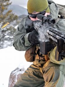 Between the effective muzzle device, outstanding Geissele trigger and top-shelf Nightforce optics, putting rounds on target proved exceedingly easy with the OPR-16.