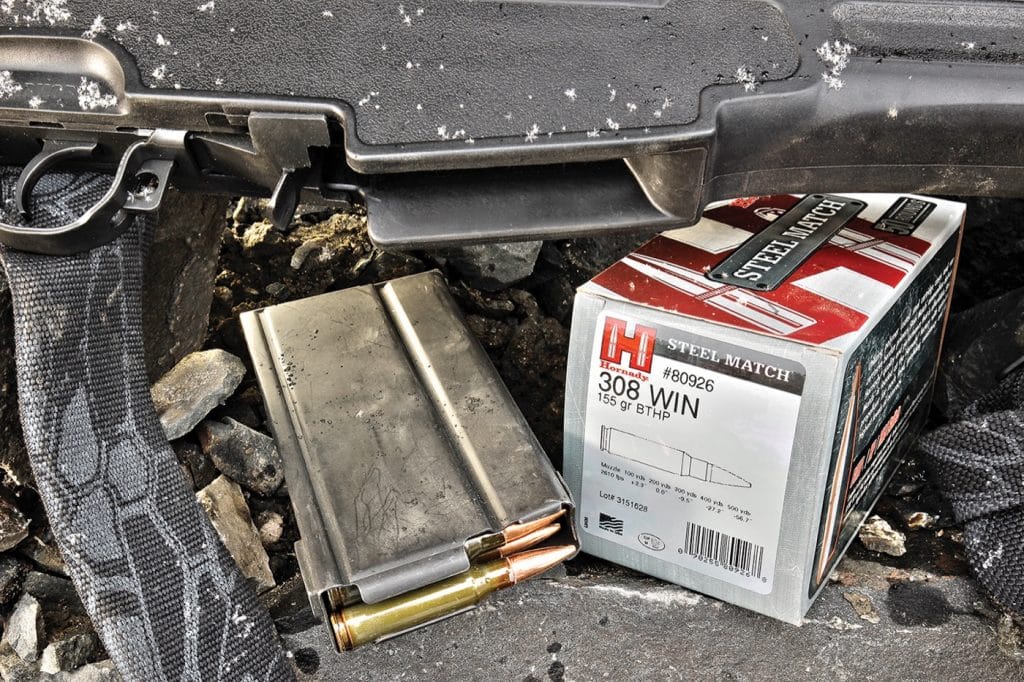 While Springfield includes one 10-round magazine with each rifle, 20-round U.S.G.I. and aftermarket magazines like the one shown are readliy available—including through Springfield itself.