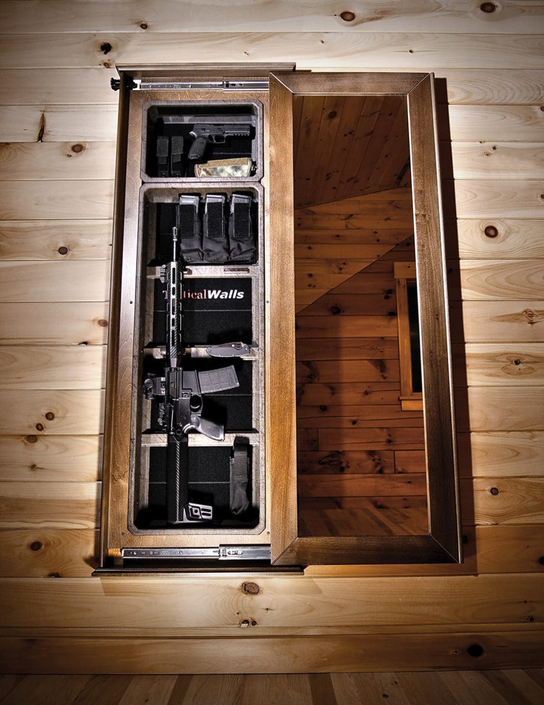 Tactical Walls Recessed Gun Storage Solution On Target Magazine