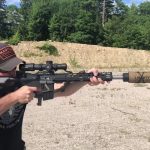 Rock River Arms .450 Bush rifle/Liberty Goliath Suppressor/Crimson Trace 1-8x optic.